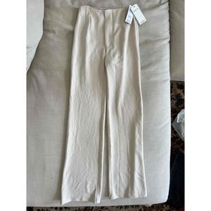 Abercrombie Womens Cream Off-White Front-Pleats Straight Pants Size XXS Short